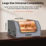 Laser Engraver Enclosure with LED and Ventilation