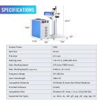 50W Fiber Laser Marking Machine for Metal