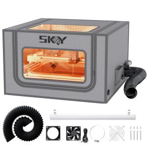 Laser Engraver Enclosure with LED Light, Fireproof