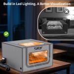Laser Engraver Enclosure with LED Light, Fireproof