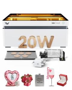 WECREAT 20W Laser Engraver with Rotary Kit