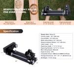 OMTech 4-Wheel Rotary Axis for CO2 Lasers