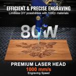 PEIXU 80W CO2 Laser Cutter and Engraver
