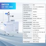 OMTech 50W Fiber Laser Engraver Workstation 12x12