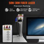 VEVOR 30W Fiber Laser Engraver with Rotary Axis