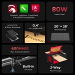 Preenex 80W CO2 Laser Cutter and Engraver