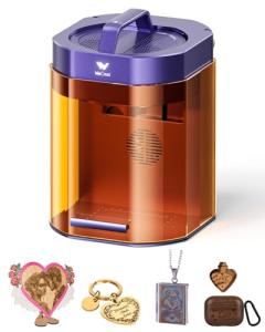 WECREAT Lumos Portable Laser Engraver, 3W IR & 10W Diode, Built-in 50MP Camera, Color Marking on Metal, 4000mm/s Fast, Auto/Manual Focus, Dual Laser Engraver Machine for Jewelry DIY Design Craft Fair