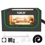 Laser Engraving Enclosure with 4000RPM Exhaust & LEDs