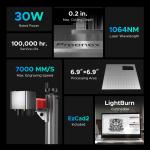 30W MOPA Desktop Fiber Laser Engraver Machine