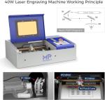 Monport 40W Laser Engraver with Adjustable Features