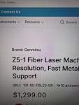 Genmitsu Fiber Laser Z5-1 for Precision Cutting