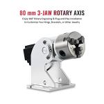 OMTech 30W Fiber Laser Engraver with Rotary Axis