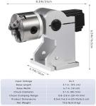 Monport 80mm Rotary Axis for Fiber Lasers