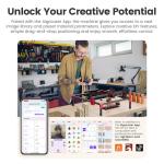 Algolaser 10W Engraver with Rotary Roller & Touchscreen