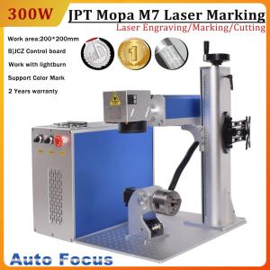 JPT 300W Mopa Fiber Laser Engraver with Rotary