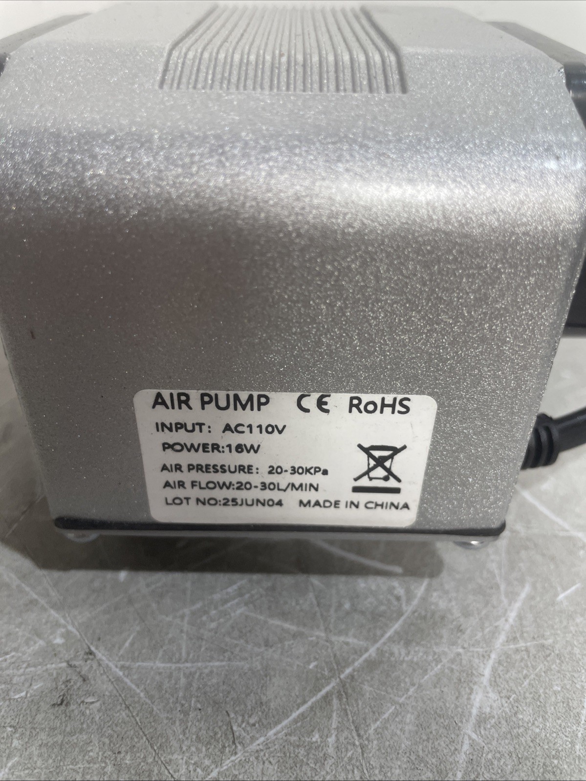 Air Assist Pump for Laser Cutter 25L/Min