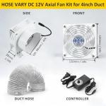 4in Fume Extractor with Blower Fan and Hose