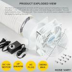 4in Fume Extractor with Blower Fan and Hose