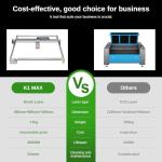 60W Laser Engraver with Air Assist for Wood, Metal