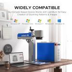 OMTech 20W Fiber Laser Engraver with Rotary Axis