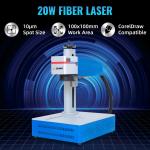 20W Fiber Laser Engraver with EZCAD2 Software