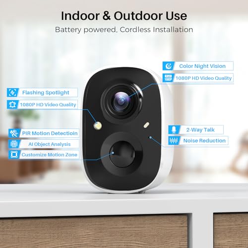 MaxiViz Wireless Outdoor Security Cameras with AI Detection
