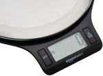 Digital Kitchen Scale with LCD Display, Black & Steel
