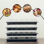 Reusable Plastic Sandwich Platter Trays with Lids