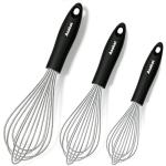 Anaeat Stainless Steel Balloon Whisk Set of 3