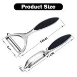 Ergonomic Stainless Steel Potato and Vegetable Peeler