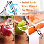 Ergonomic Stainless Steel Potato and Vegetable Peeler
