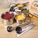 JIZZU 12-Piece Stainless Steel Measuring Spoon & Cup Set