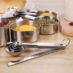 JIZZU 12-Piece Stainless Steel Measuring Spoon & Cup Set