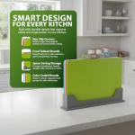 Colorful Plastic Chopping Board Set with Stand