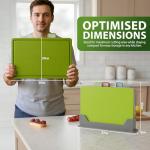 Colorful Plastic Chopping Board Set with Stand