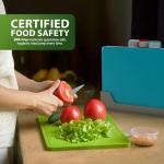 Colorful Plastic Chopping Board Set with Stand