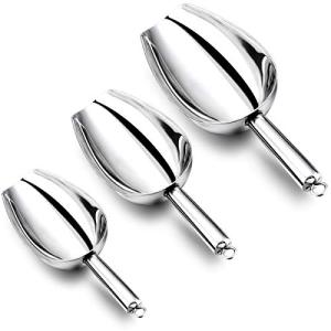 HaWare Stainless Steel Ice Scoop Set - 3 Pcs