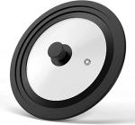 Universal Tempered Glass Lid with Silicone Rim
