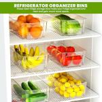 KICHLY Stackable Fridge Organizers - Set of 8