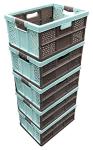 Extra Strong 32L Folding Plastic Storage Crates