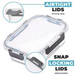 Igluu Airtight Glass Meal Prep Containers (10 Pack)