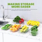KICHLY Stackable Fridge Organizers - Set of 8