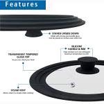 Universal Tempered Glass Lid with Silicone Rim