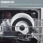 Universal Tempered Glass Lid with Silicone Rim