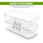 KICHLY Stackable Fridge Organizers - Set of 8