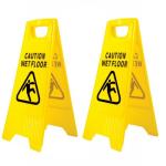 2-Pack A-Frame Wet Floor Safety Signs