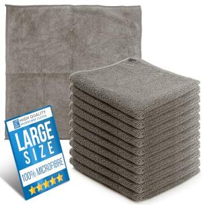 Large Super Absorbent Microfiber Cleaning Cloths (10)