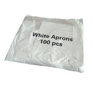 Pack of 100 Disposable White Aprons