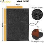 Washable Heavy Duty Non-Slip Doormat 40cm x 60cm
