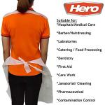 Disposable Waterproof White Aprons for Food & More